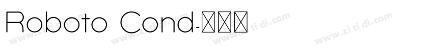 Roboto Cond字体转换